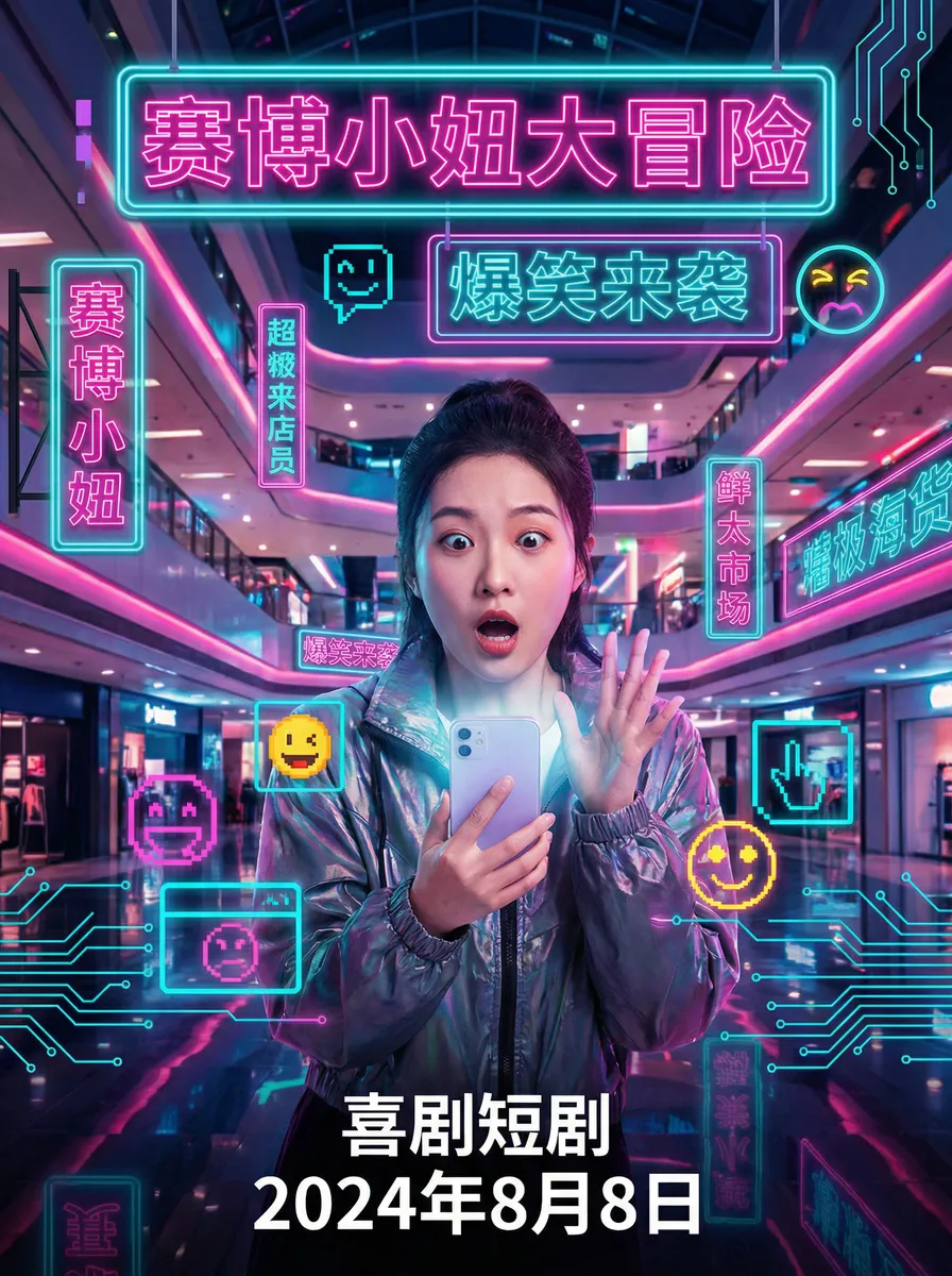 伊人大香线蕉影院在线播放 搞笑喜剧短剧 - 赛博小妞大冒险海报
